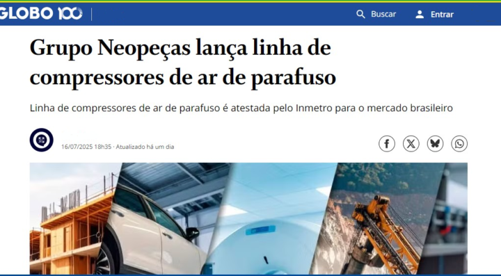 Globo.com destaca compressores Neocomp